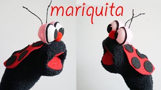 Títere de Mariquita con calcetín  Vaquita San Antonio [upl. by Goetz]