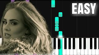 Adele  Hello  EASY Piano Tutorial [upl. by Sandye402]