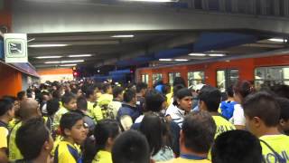 Porra Barra Brava del America en el metro DF [upl. by Yeslaehc]