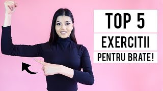 TOP 5 EXERCITII PENTRU BRATE  HD [upl. by Nie298]