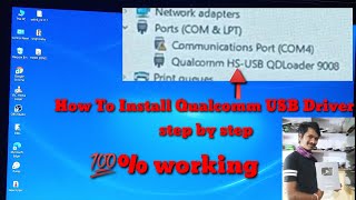 how to install Qualcomm USB driver 64bit 32bit [upl. by Danica]