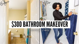 DIY BATHROOM MAKEOVER UNDER 300 l EXTREME DIY SMALL BATHROOM MAKEOVER l DIY LUXURY BATHROOM REMODEL [upl. by Ttiwed]