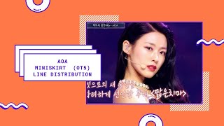 AOA  quotMiniskirtquot OT5 Line Distribution [upl. by Kremer]