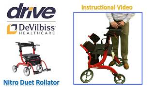 Nitro Duet Rollator Instructional Video [upl. by Ahseen537]