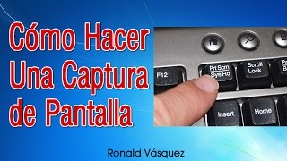 Como hacer una Captura de Pantalla en PC o Laptop [upl. by Thissa347]