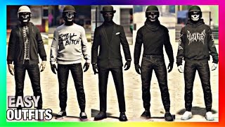 Top 5 Best Easy To Make Male Tryhard Outfits GTA Online [upl. by Eelibuj]