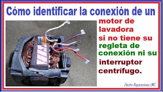 Motor de lavadora arranque sin interruptor centrífugo Connect motor without its centrifugal switch [upl. by Harias]