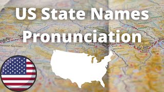 US State Names Pronunciation  American Accent [upl. by Llerrit]