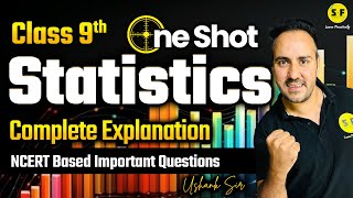 STATISTICS One Shot Maths  Class 9th Maths NCERT Solution with Ushank Sir [upl. by Mharg648]