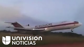 La tragedia del accidente del avión carguero en Colombia relatada en imágenes [upl. by Enylrac179]