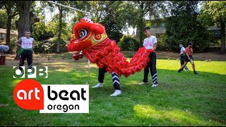 Chinese lion dancing in Portland  Oregon Art Beat [upl. by Chalmer]