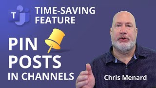 PIN POSTS in Channels in Microsoft Teams  TimeSaving Tips for Teams [upl. by Akinihs]