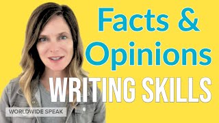 Facts and Opinions  English Writing Skills [upl. by Stevy]