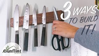 Make a Magnetic Knife Holder 3 Different Ways [upl. by Assital]