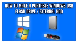 How To Create A Portable Windows USB  Run Windows 10 Off A USB [upl. by Rivalee551]