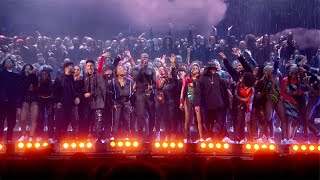 STORMZY  HEAVY IS THE HEAD MEDLEY amp ANYBODY feat BURNA BOY amp TIANA MAJOR9 LIVE AT THE BRITs 2020 [upl. by Hoehne]