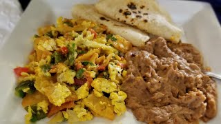 How to make MIGAS A LA MEXICANA ❤ crispy corn tortilla chips with eggs [upl. by Rourke]