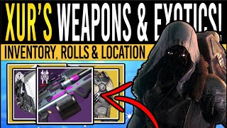 Destiny 2 XURS NEW WEAPONS amp FACTION ARMOR 26th January Xur Inventory  Armor Loot amp Location [upl. by Ambie529]