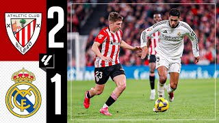 HIGHLIGHTS  Athletic 21 Real Madrid  LaLiga 202425 [upl. by Davie]