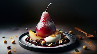 Christmas Dessert Mastery Poached Pear amp Mousse [upl. by Johppah464]