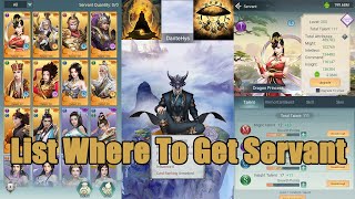 Servants List amp Full Guide Heaven Realm  Immortal TaoistsIdle Game of Immortal Cultivation [upl. by Tnecniv]