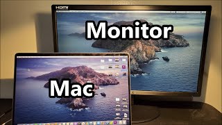 MacBook How to Connect to Monitor amp MirrorExtendChange Main Display [upl. by Ingemar431]