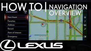 HowTo Use Navigation  Overview  Lexus [upl. by Ahtanoj]