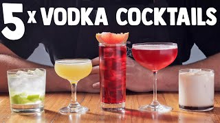 5 x Easy Vodka Cocktails part 1 [upl. by Clarie]