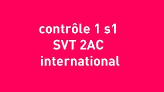 contrôle 1 s1  svt 2eme année collège ex1 avec correction [upl. by Ulphi82]