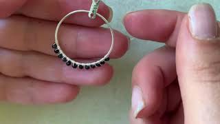 A Howto WireWrapped Seed Bead Hoop Earring Tutorial [upl. by My]