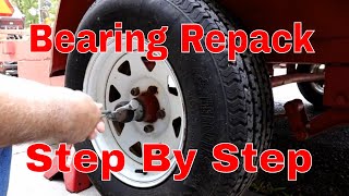 How To Repack Your Trailer Wheel Bearings [upl. by Louella]