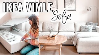 IKEA VIMLE SOFA REVIEW AND CLEAN MY SOFA WITH ME 2021  IKEA FINNALA SOFA REVIEW  IKEA TIPS [upl. by Arlyn303]