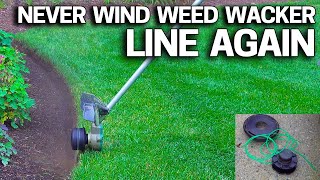 Never Wind Weed Wacker Line Again  String Trimmer Line Loading Miracle [upl. by Bogey337]