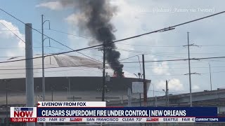 New Orleans Superdome fire Investigation underway after 3alarm fire  LiveNOW from FOX [upl. by Anatnom]