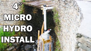 Installing the 4 inch Micro Hydro Unit [upl. by Nevram]