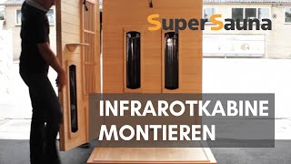 Infrarotkabine montageanleitung  SuperSauna® [upl. by Sixele]