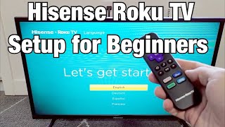 Hisense Roku TV How to Setup for Beginners [upl. by Oloapnaig]