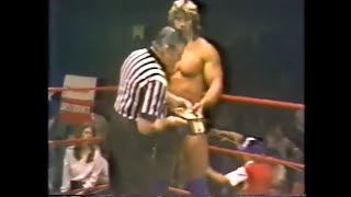 Rare Kerry Von Erich NWA Title Defense VS Terry Gordy aired 52684 Taped 5784 KerryVonErich [upl. by Wilmette]