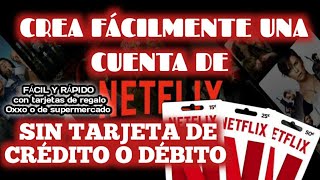 como crear una cuenta netflix por primera vez 2021 fácilmente N🚫 tarjeta de crédito o débito❌ [upl. by Barren]