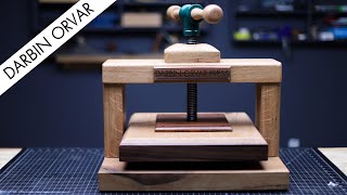 Making an EPIC Handcrafted BOOK PRESS [upl. by Annovaj]