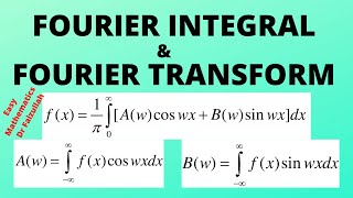 Fourier Integral and Fourier Transform  LECTURE 18 [upl. by Yemirej654]