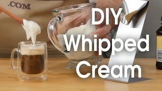 DIY whipped cream in 60 seconds [upl. by Enaerb]