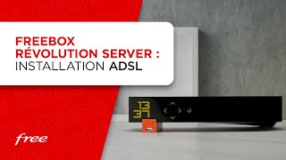 Freebox Revolution  installation du boîtier Server en ADSL [upl. by Anaeirb778]