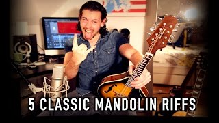 5 Classic Mandolin Riffs [upl. by Sitelc]