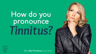 How do you pronounce tinnitus [upl. by Atinaujnas]