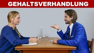 Gehaltsverhandlung im Vorstellungsgespräch  Beispiel Dialog [upl. by Aneladgam63]