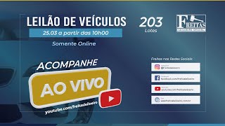 AO VIVO  Leilão Online de Veículos  Freitas Leiloeiro 25032022 [upl. by Olmsted]