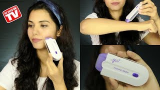 YES Finishing Touch Hair Remover Demo amp Review  omnistyles [upl. by Moulden]