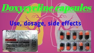 Doxycycline hydrochloride capsule 100mg uses in hindi  doxycycline 100mg capsule doxon caps review [upl. by Cassandre]