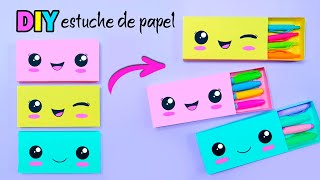 Manualidades con Papel  Cajitas de Papel DIY Estuche Lapicera  Tutorial Origami [upl. by Emarie]